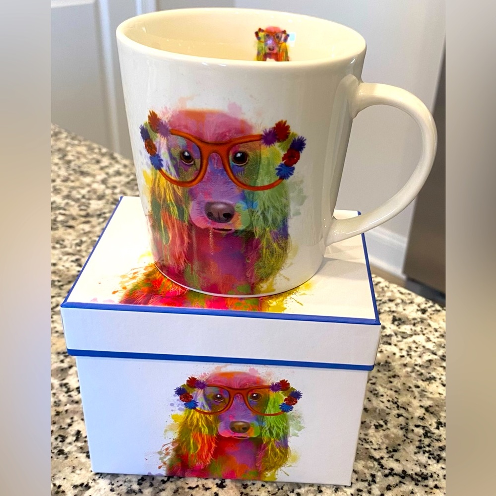 Trendy Dog Mug with Matching Gift Box